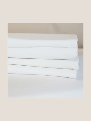 Granny Goose fitted sheet 1000tc white
