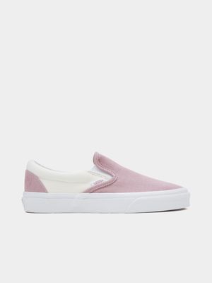 Vans Women's Slip-On Pink/White Sneaker