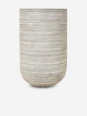 Cylindrical Planter Grey 45 x 28cm