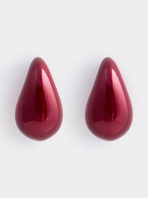 Women's Cherry Tear Drop Earrings