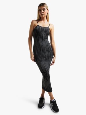 Women's Charcoal Seamless Maxi Dress