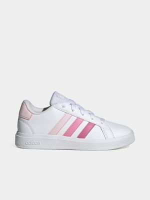 Kids adidas Grand Court 2.0 white/Pink Sneaker