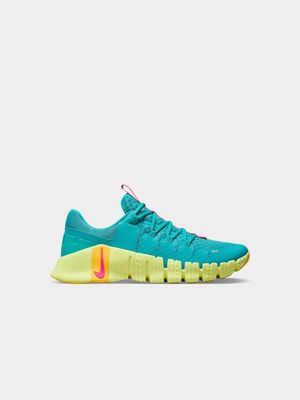 Mens Nike Free Metcon 5 Turquoise/Pink Training Shoes
