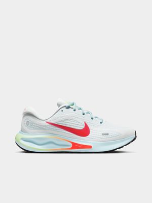 Womens Nike Journey Run White/Crimson Running Shoes