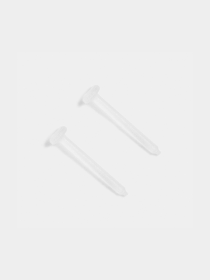 2 Pack Piercing Retainer Disc Shaped