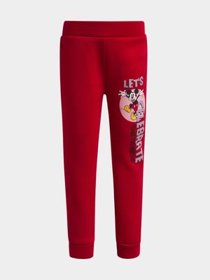 Jet Younger Girls Red Minnie & Friends Active Pants