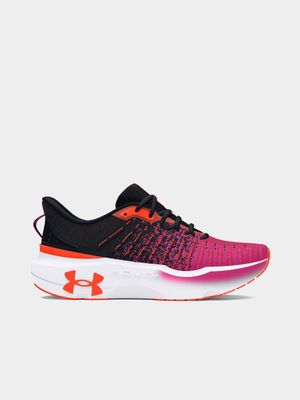 Womens Under Armour Infinite Elite Black/Astro Pink Running Shoes