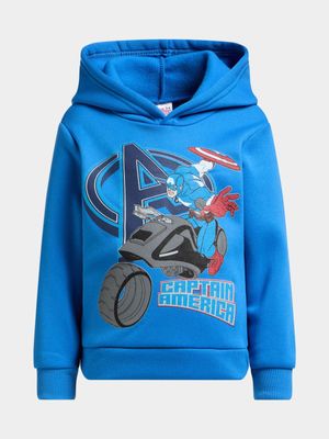 Jet Younger Boys Blue Captain America Active Top