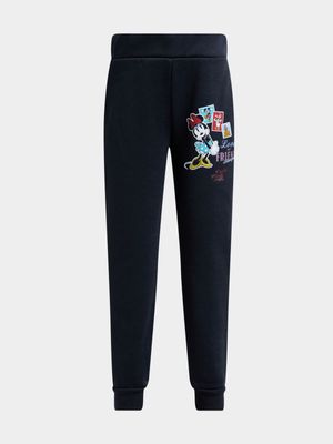 Jet Younger Girls Navy Minnie Mouse Active Pants