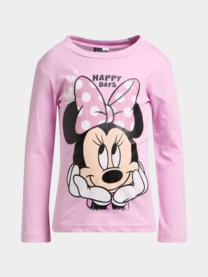 Jet Younger Girls Pink Minnie Mouse T-Shirt