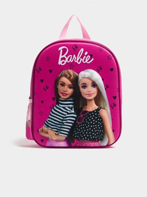 Jet Toddler Girls Pink Barbie School Bag