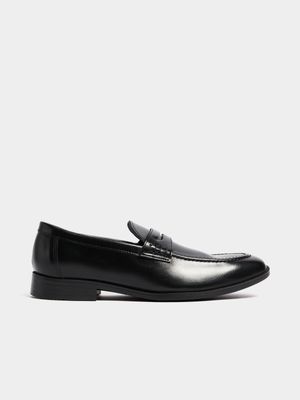Jet Men's Black Slip On Formal Shoes