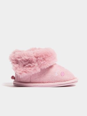Jet Toddler Girls Pink Bunny Comfy Boot