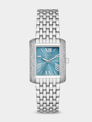 Michael Kors Emery Blue Dial Stainless Steel Bracelet Watch