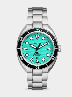 Fossil Men's Breaker Green Dial Stainless Steel Bracelet Watch