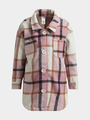 Jet Younger Pink Flannel Shacket