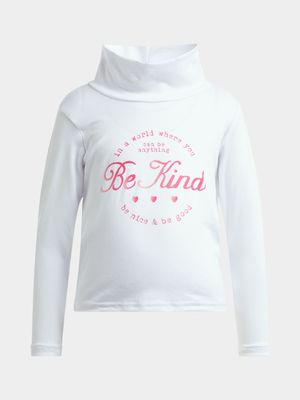 Jet Younger Girls White Be Kind T-Shirt