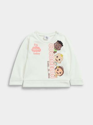 Jet Toddler Girls Cream Cocomelon Active Top