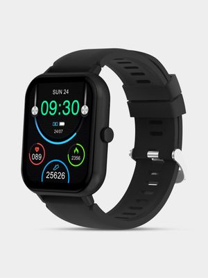 Volkano Chroma Series Black Silicone Smart Watch