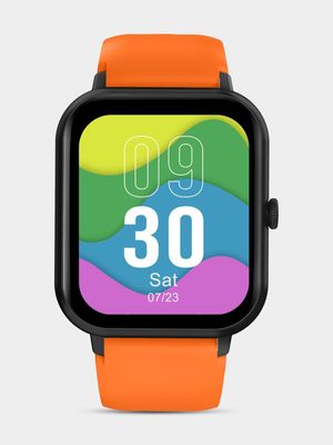 Volkano Chroma Series Orange Silicone Smart Watch
