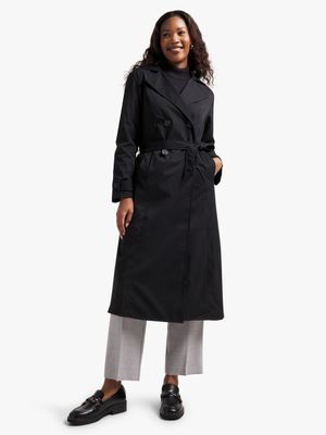 Jet Women's Black Longline Coat Reg