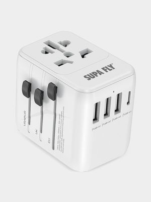 Supa Fly Travel Adapter With 4 Ports