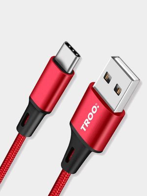 TROO Certified Fast Charge 30W USB To Type-C Braided Cable