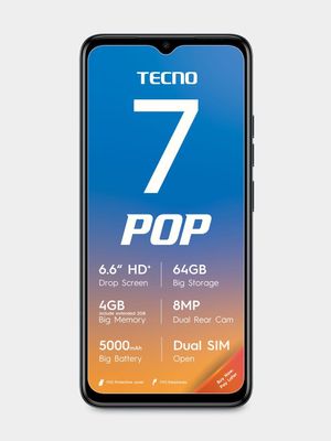 Tecno Pop 7 Dual Sim with Free bozza