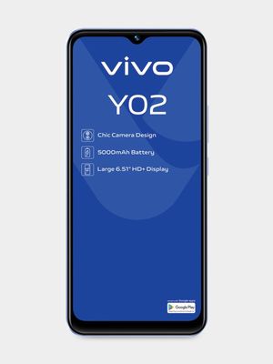Vivo Y02 Dual Sim Network Locked + headset