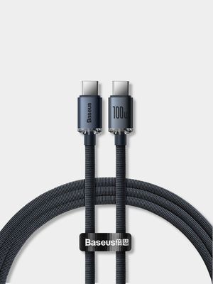 Baseus Crystal Shine Series Fast Charging Data Cable Type C to Type C 100W