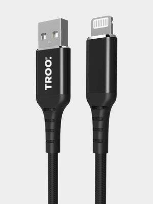 TROO Certified Fast Charge 30W USB To Lightning MFI Braided Cable – 1 m