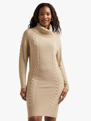 Jet Women's Stone Cable Knit Dress Reg