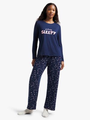 Jet Women's Navy Feeling Sleepy Pyjama Set