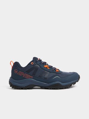 Mens Hi-Tec Conan 2 Blue/Orange Trail Running Shoes