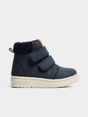 Jet Younger Boys Navy Hybrid Hi-Top Sneakers