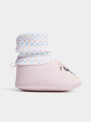Jet Infant Girls Minnie Mouse Sock Bootie