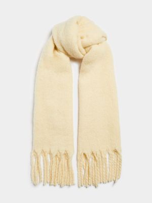 Women's Natural Winter Fluffy Scarf