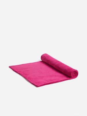 Jet Home Kids Pink 220GSM Fleece Blanket 150x180