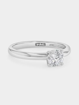 Women's Silver 1ct Moissanite Solitaire Ring