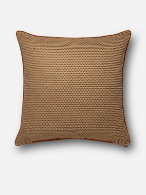 Basket Texture Scatter Cushion Brown 60x60cm