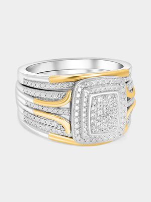 Women's Volkano Trip Diamond & Created Sapphire Ring