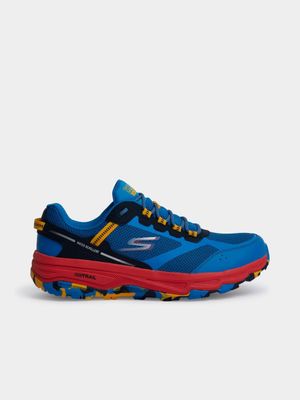 Mens Skechers Go Run Trail Altitude Blue/Orange Sneaker