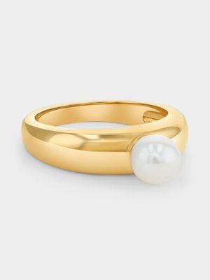 Sterling Silver Pearl Bold Ring Dress Ring