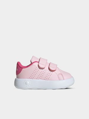 Junior Infant adidas Advantage Pink/White Sneakers