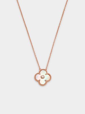 Sterling Silver Women's Clover Pendant Necklace