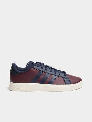 Mens adidas Grand Court Base 2.0 Red/Navy Sneaker