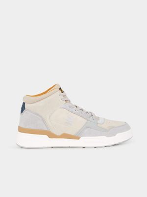 G-Star Men's Attacc Mid Suede Blocked Off White/Light Grey Sneakers