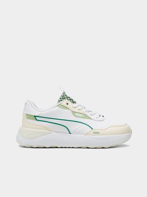 Womens Puma Runtamed Blossom White Sneakers