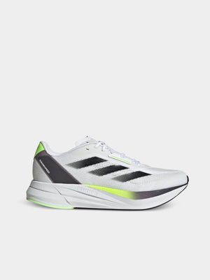 Mens adidas Duramo Speed White/Black/Green Running Shoes