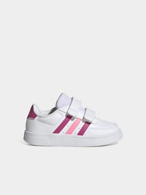 Toddlers adidas Breaknet 2.0 White/Pink Sneaker